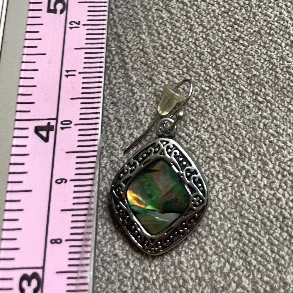 Abalone Necklace and Earrings Set.   B - Picture 8 of 8
